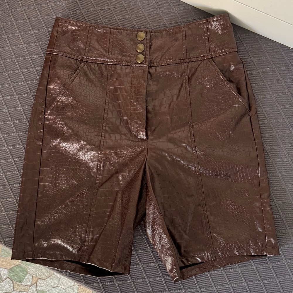 Veronica Beard High Waist Brown Shorts, Women’s 6